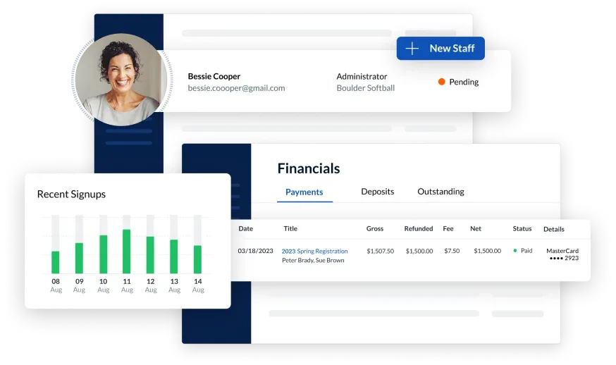TeamSnap Registration Admin View