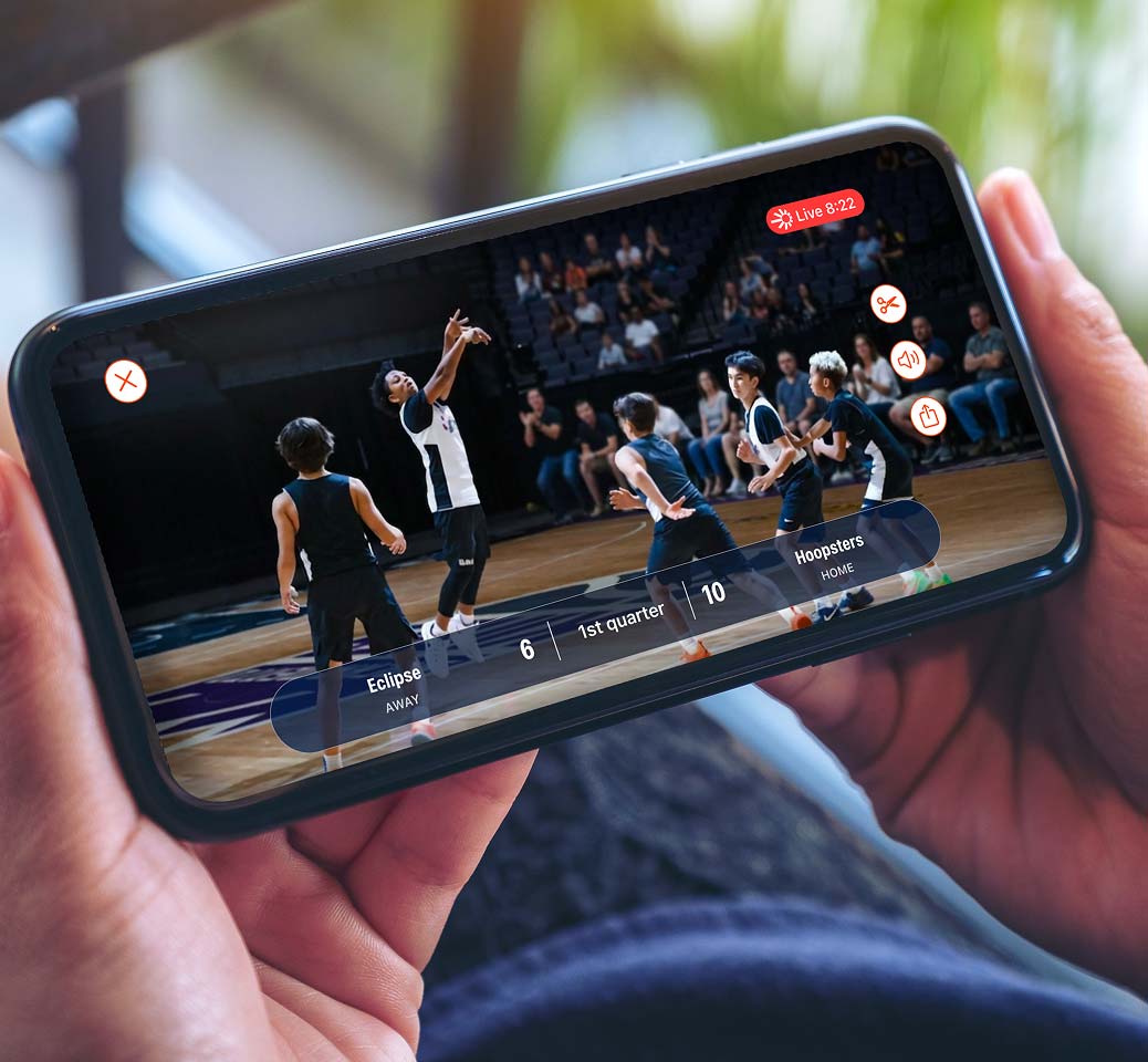 Live streaming on a phone