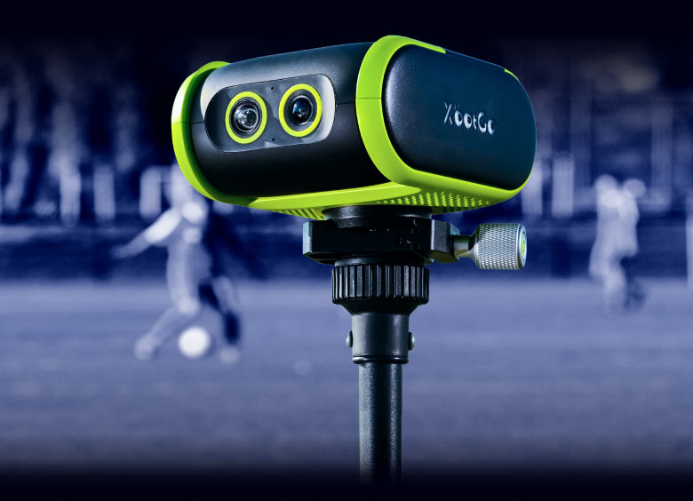 XbotGo Falcon camera on the field